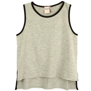 Grey High Low Tween Tank