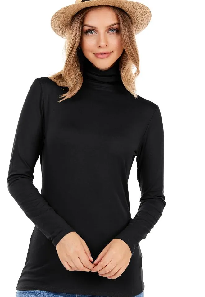 Hazel Long Brushed Sleeve Solid Top