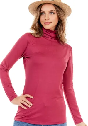 Hazel Long Brushed Sleeve Solid Top