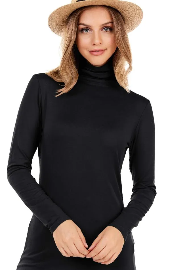 Hazel Long Brushed Sleeve Solid Top