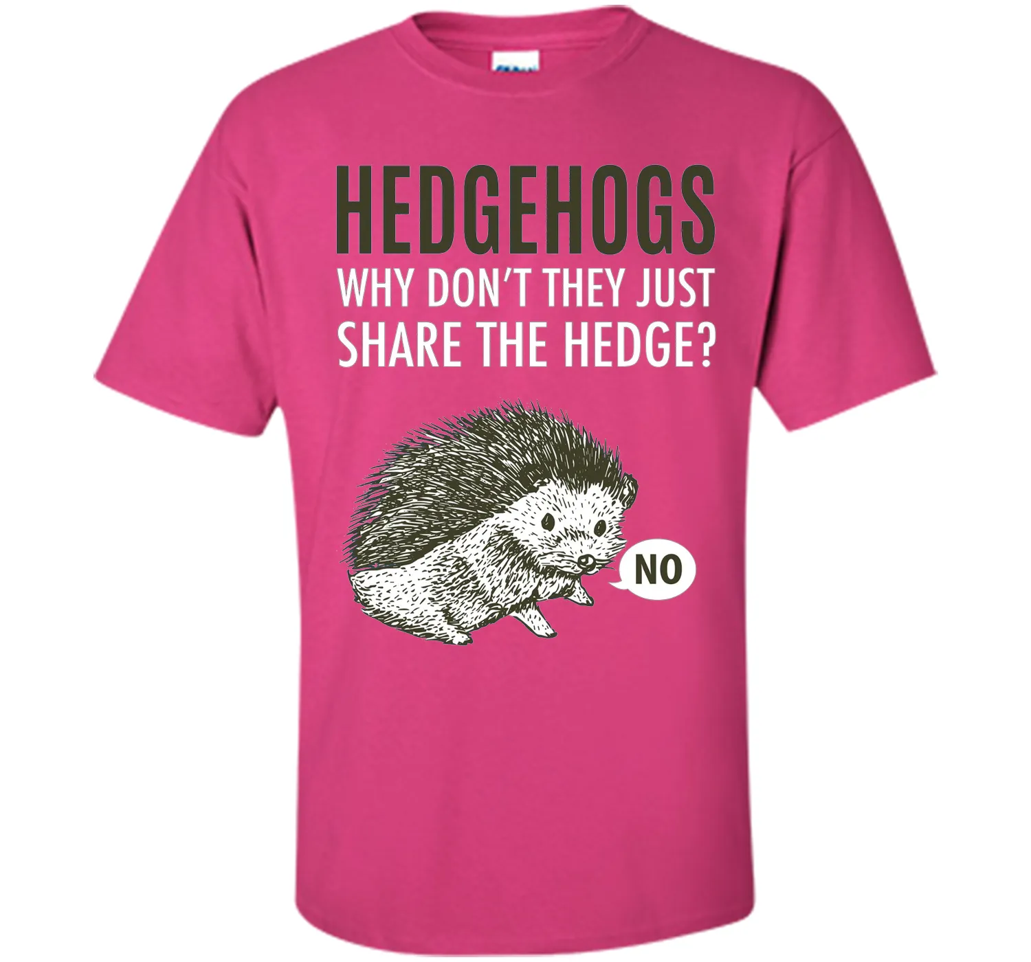 Hedgehogs Why Don't They Just Share The Hedge T-shirt