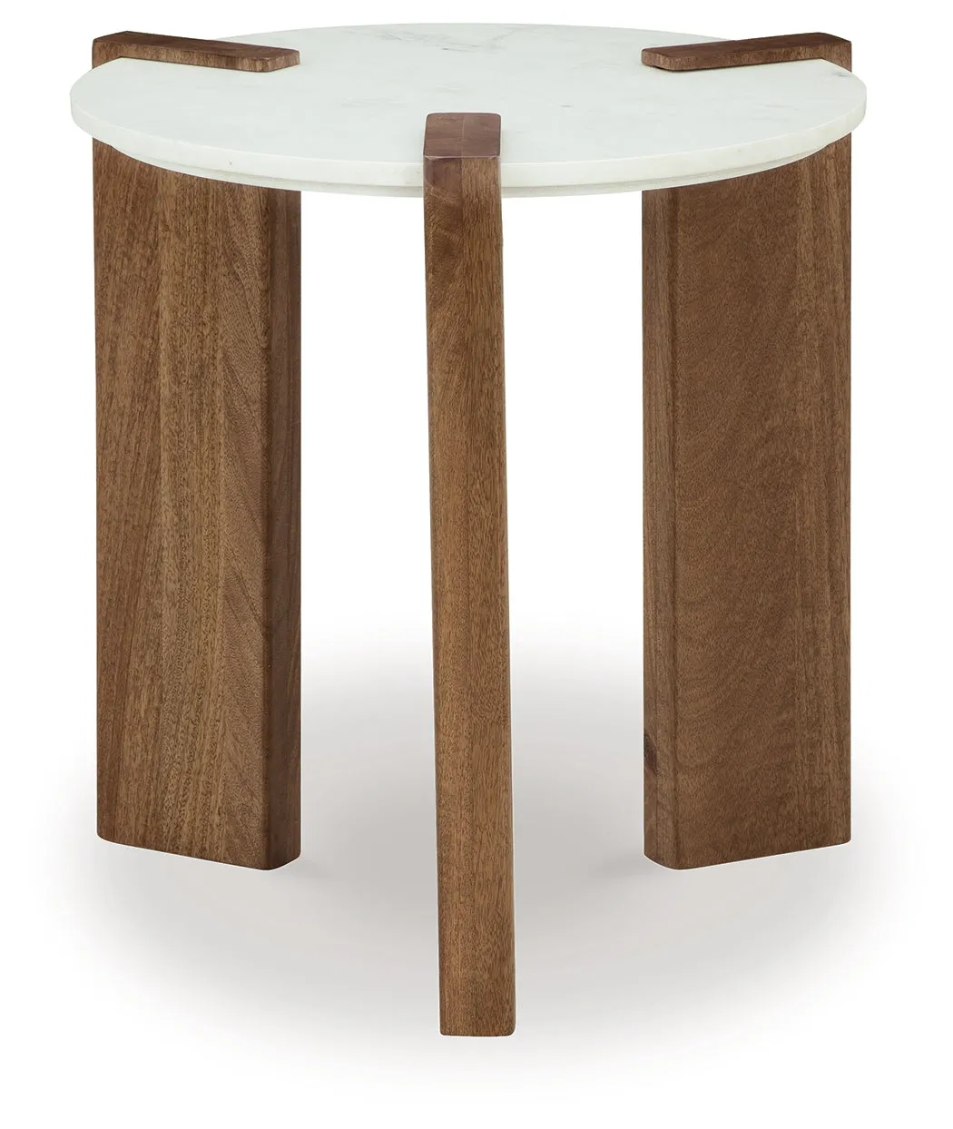Isanti Coffee Table with 2 End Tables in White/Brown