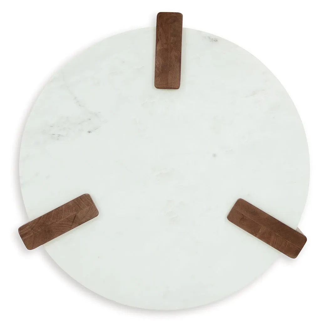 Isanti Coffee Table with 2 End Tables in White/Brown