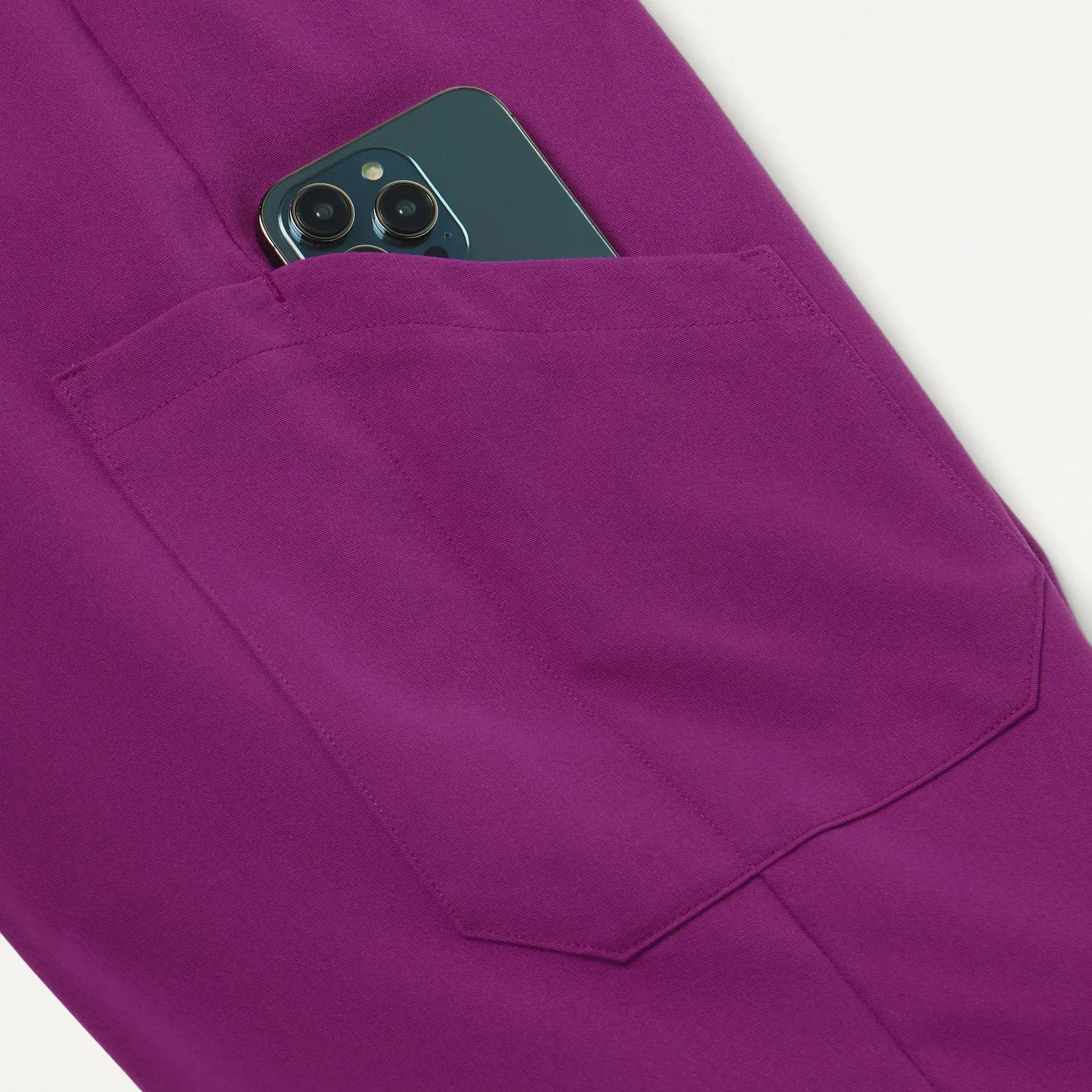 Jaanuu Women's Neo Everyday Cargo Scrub Jogger - Vivid Purple
