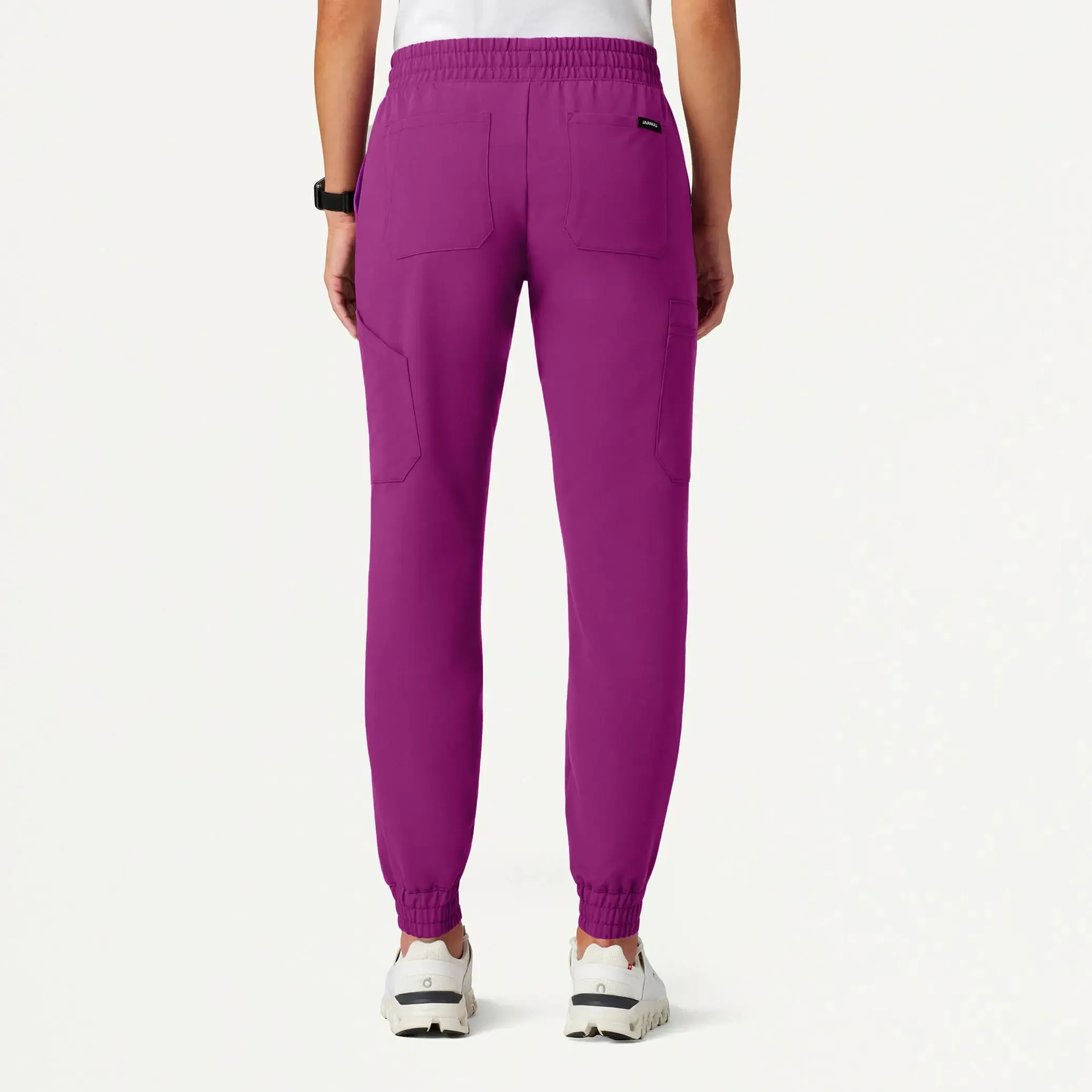 Jaanuu Women's Neo Everyday Cargo Scrub Jogger - Vivid Purple