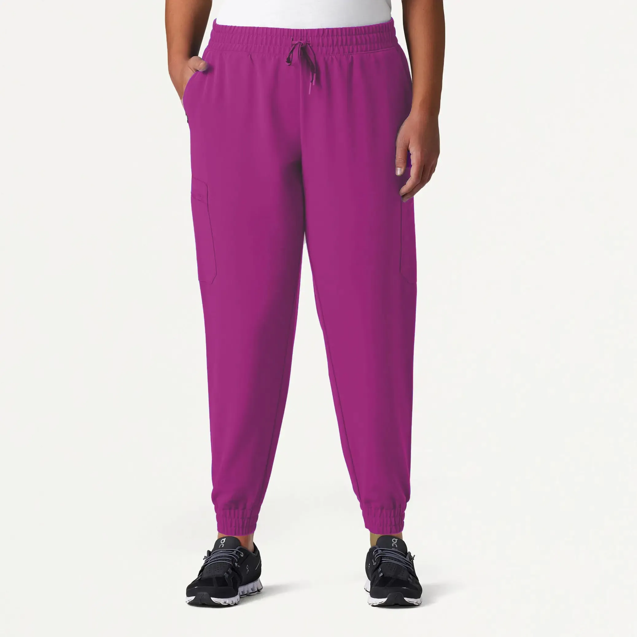 Jaanuu Women's Neo Everyday Cargo Scrub Jogger - Vivid Purple