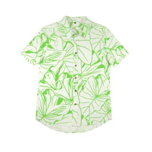 Kalo Kane Aloha Shirt in White (modern fit)