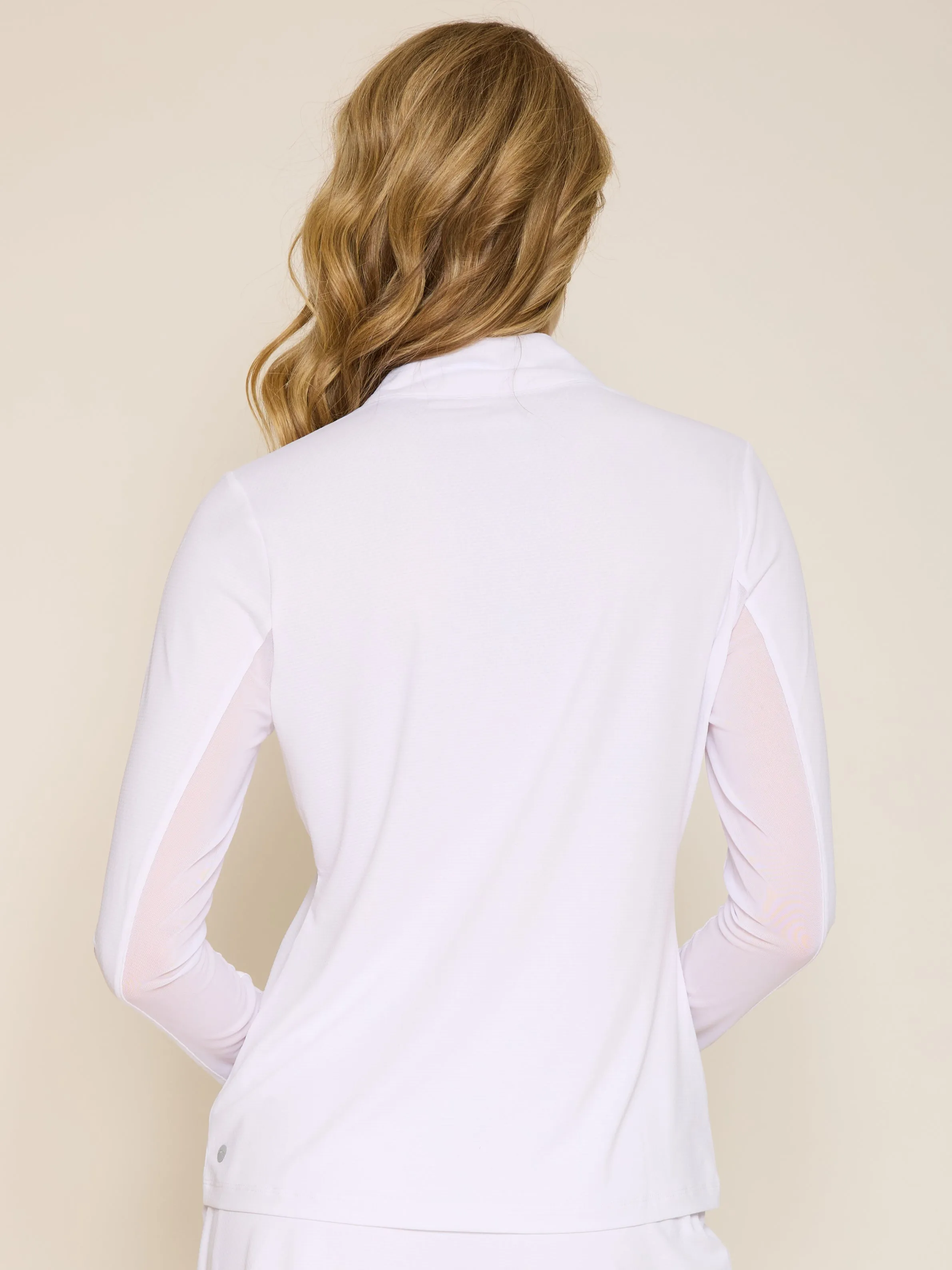 Kate Mock Neck Half Zip Top: Sleek, Versatile Layer for All Seasons