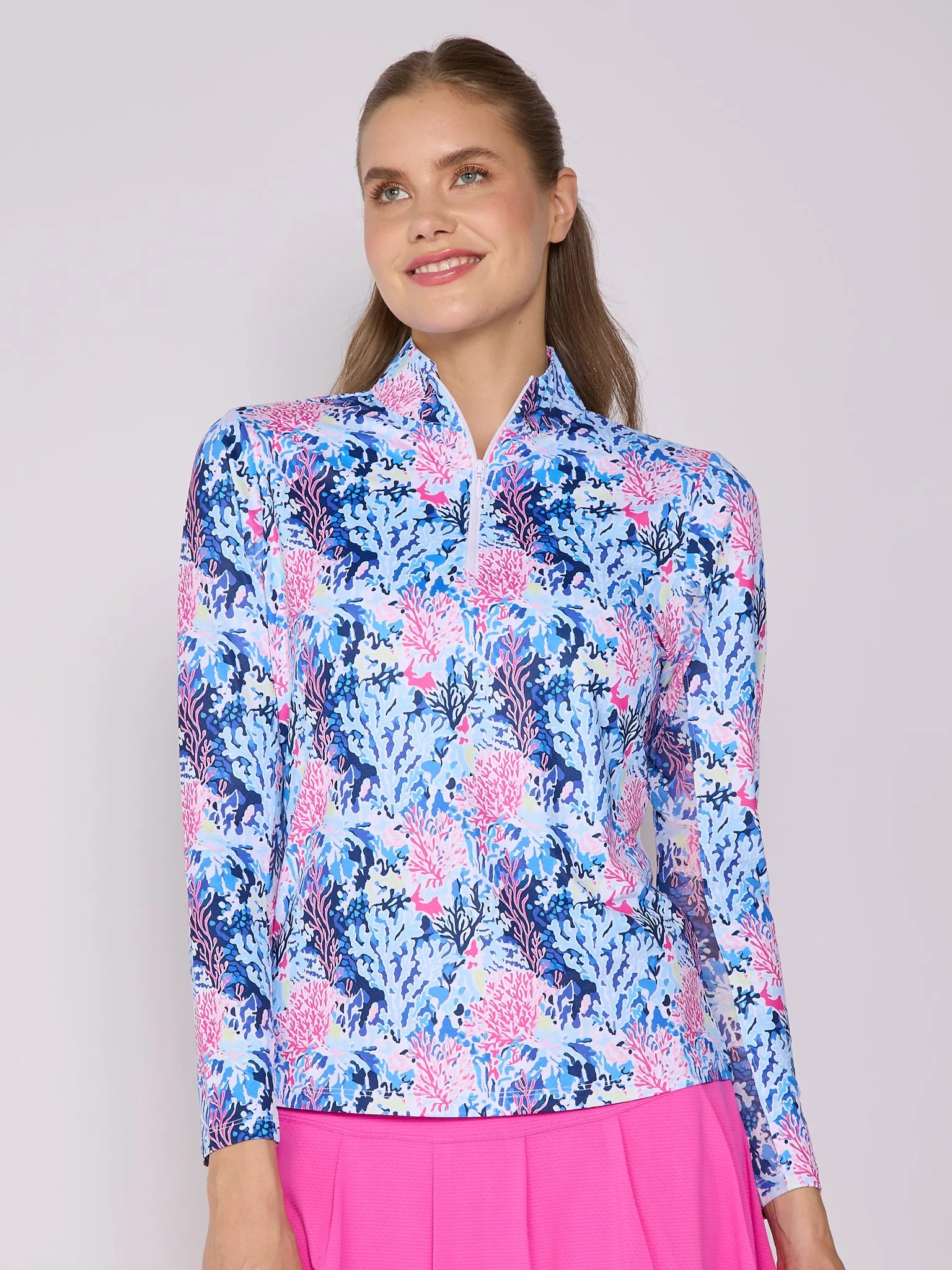 Kate Mock Neck Half Zip Top: Sleek, Versatile Layer for All Seasons