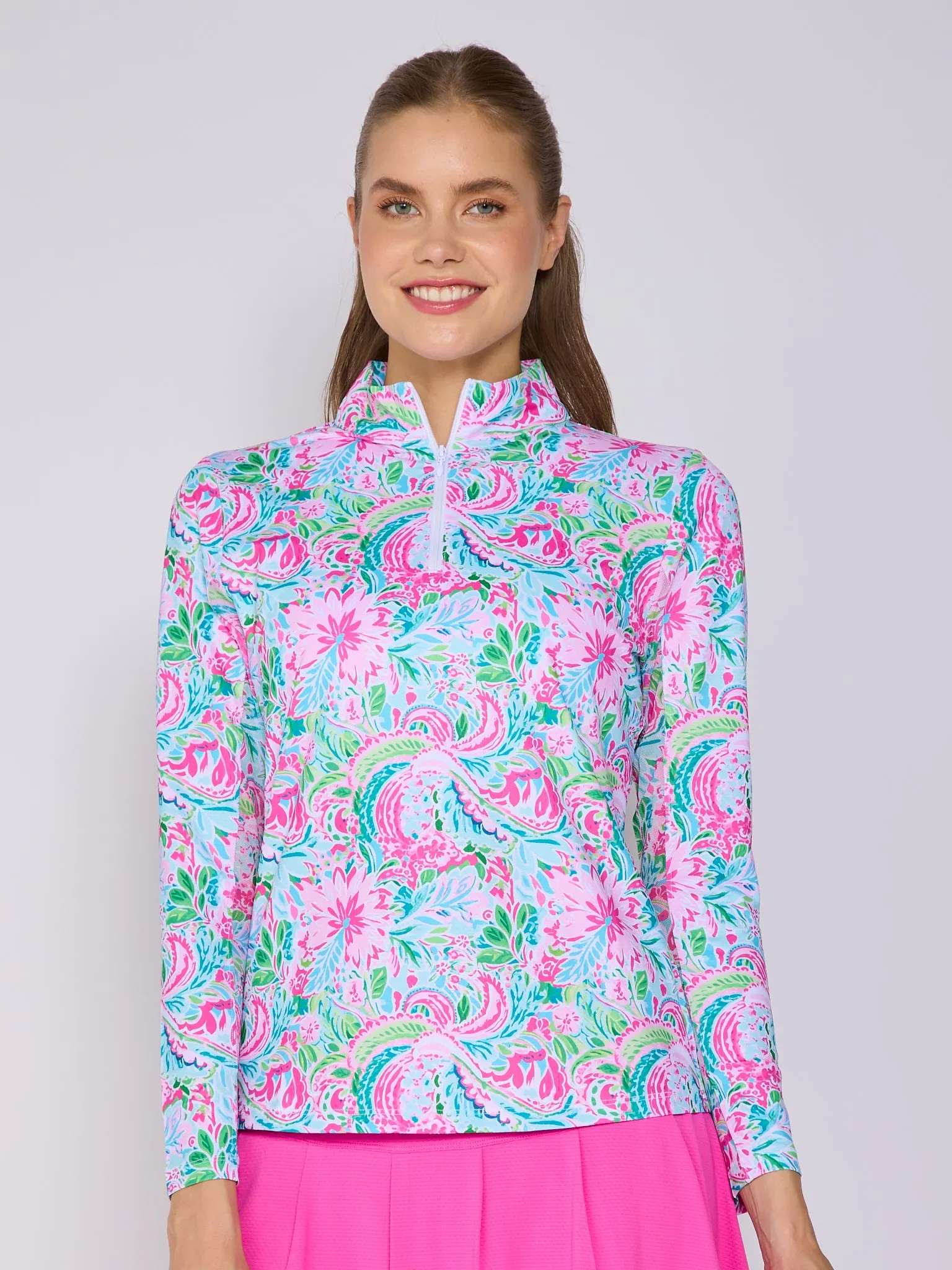 Kate Mock Neck Half Zip Top: Sleek, Versatile Layer for All Seasons
