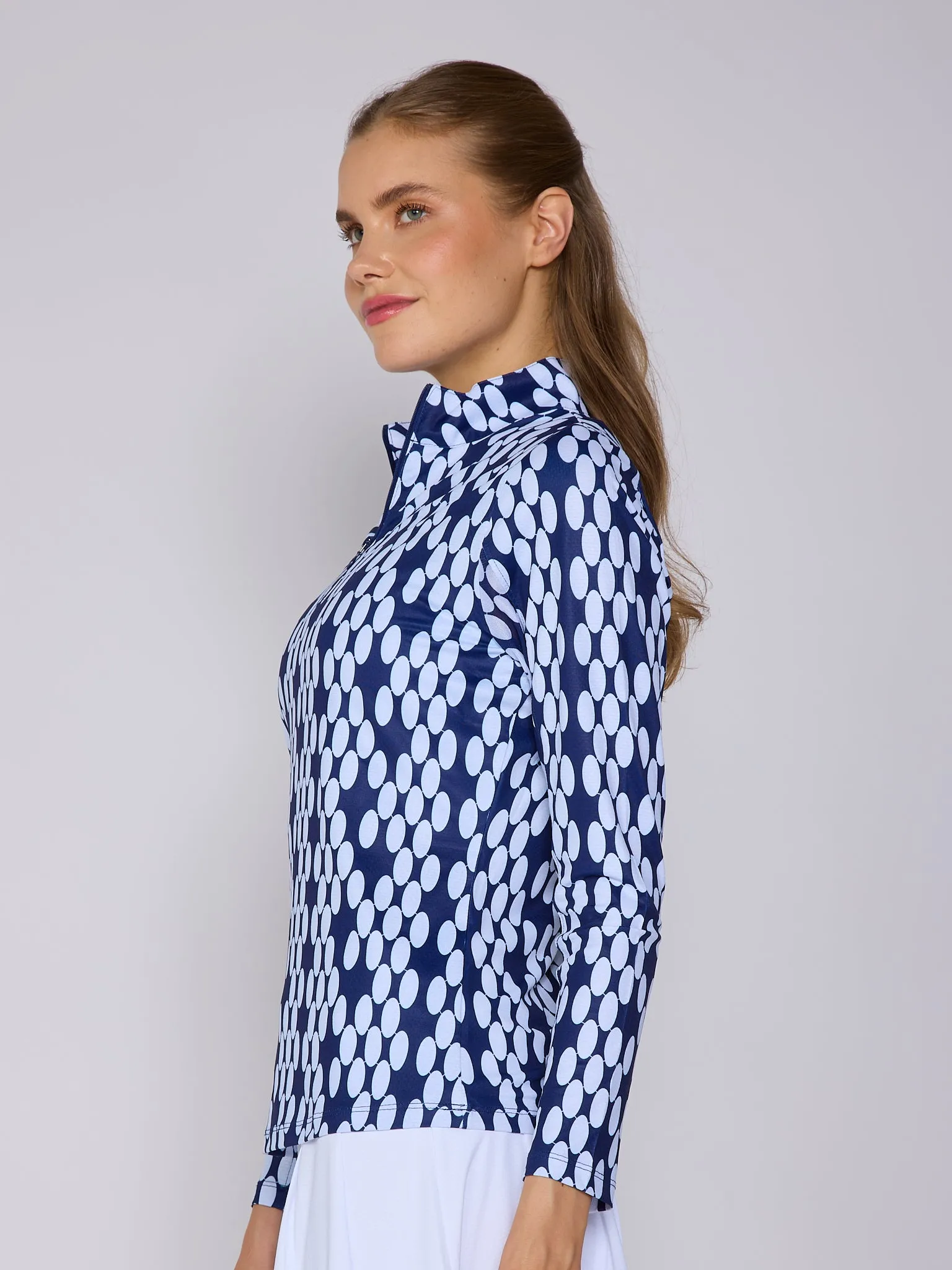 Kate Mock Neck Half Zip Top: Sleek, Versatile Layer for All Seasons