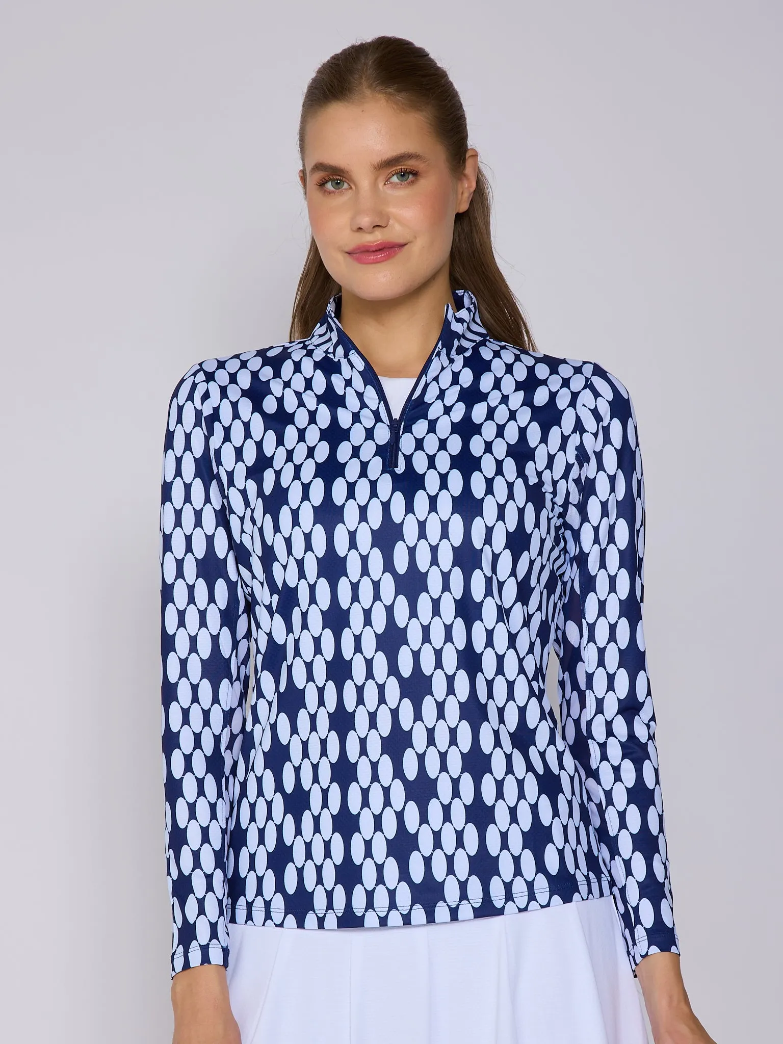 Kate Mock Neck Half Zip Top: Sleek, Versatile Layer for All Seasons