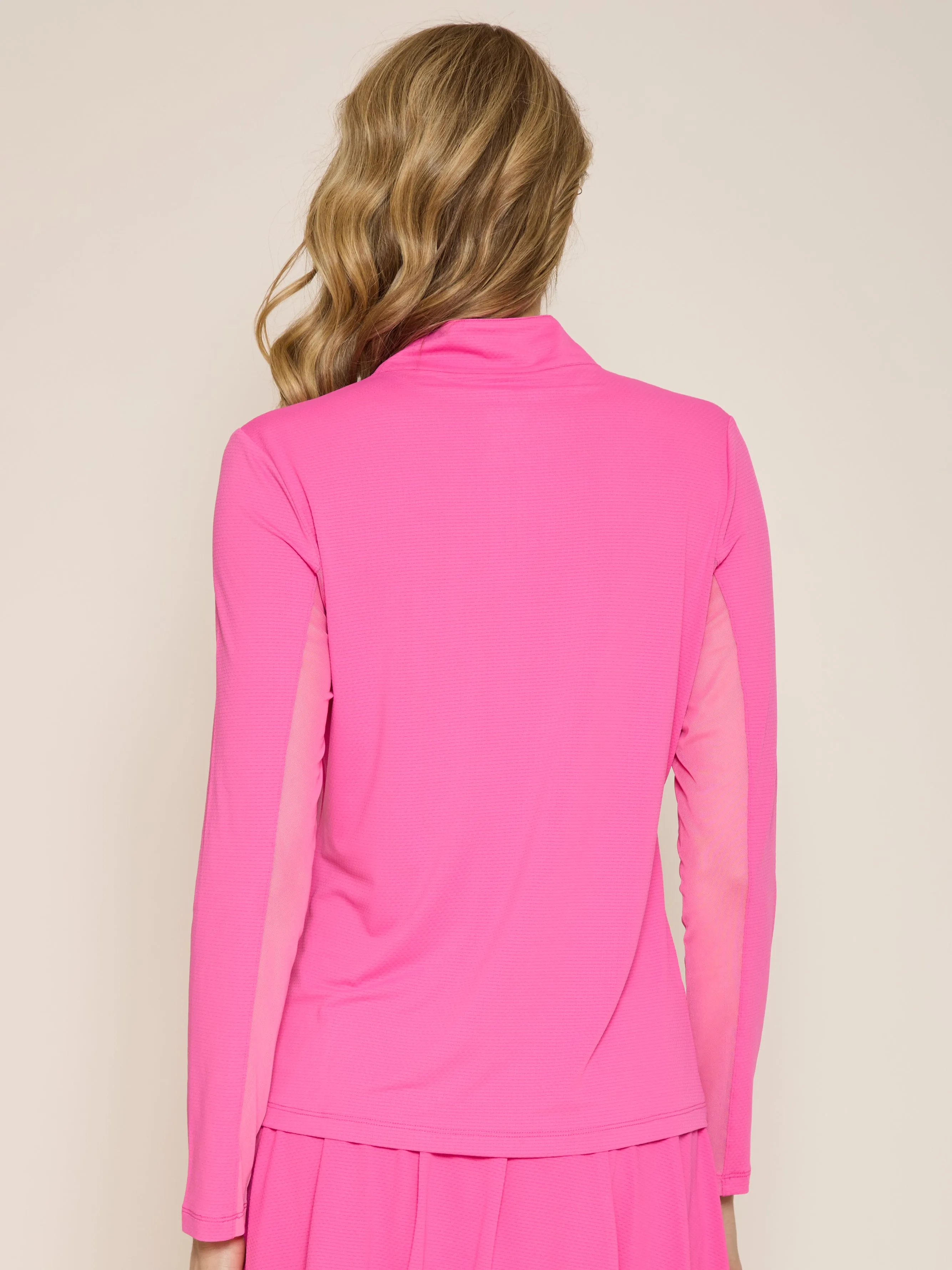Kate Mock Neck Half Zip Top: Sleek, Versatile Layer for All Seasons