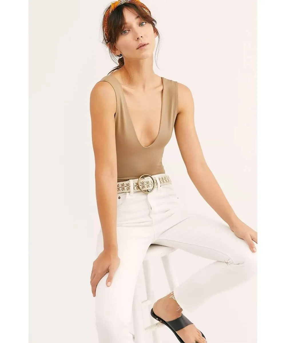 Keep it Sleek Bodysuit Tan