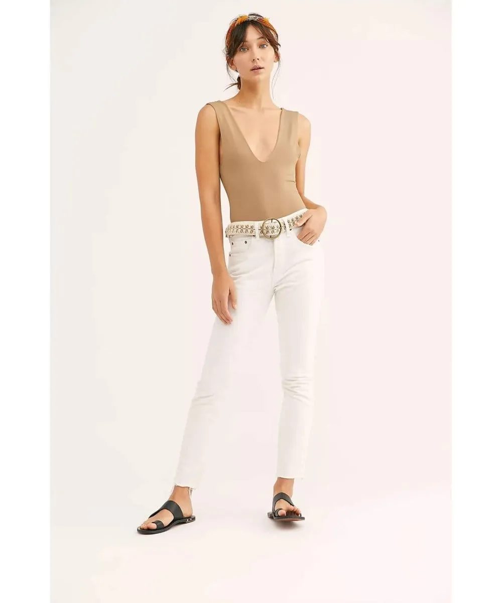 Keep it Sleek Bodysuit Tan