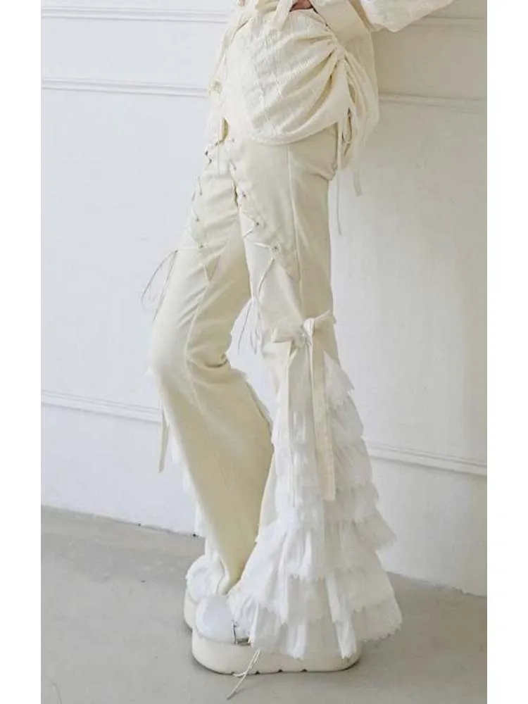 lace versatile casual pants