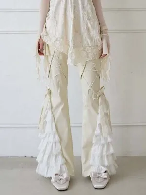 lace versatile casual pants
