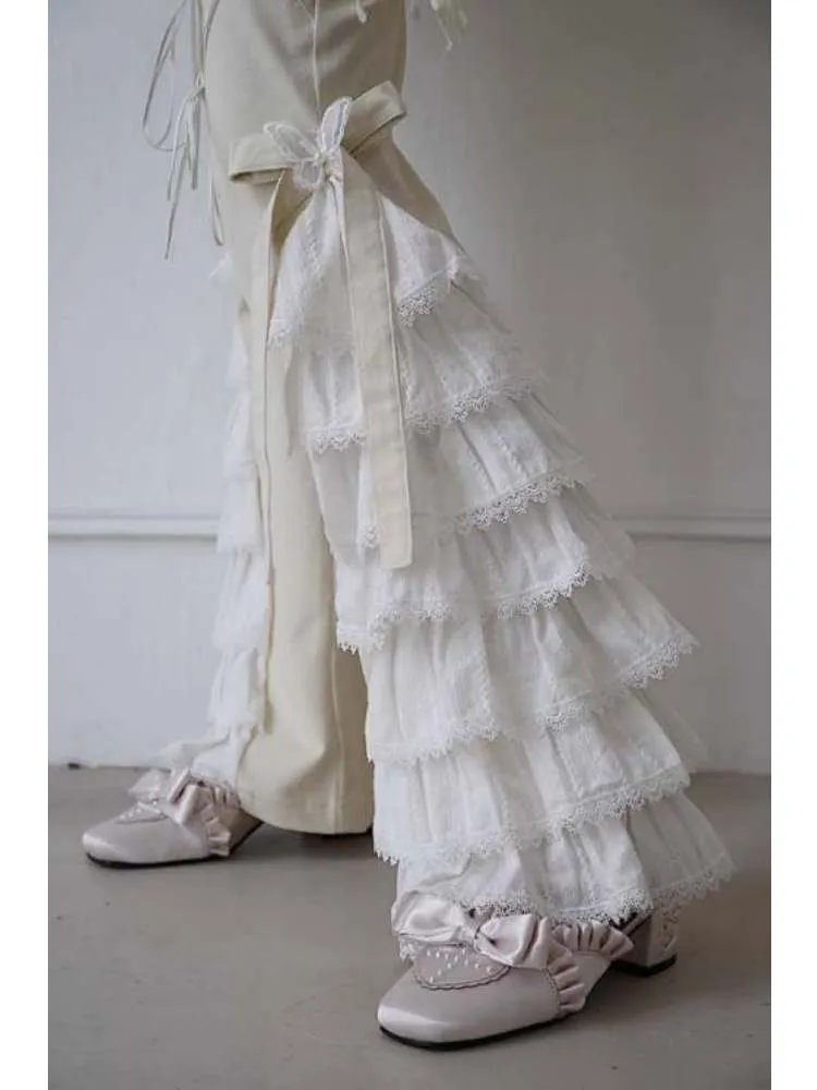 lace versatile casual pants