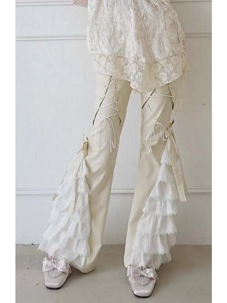 lace versatile casual pants
