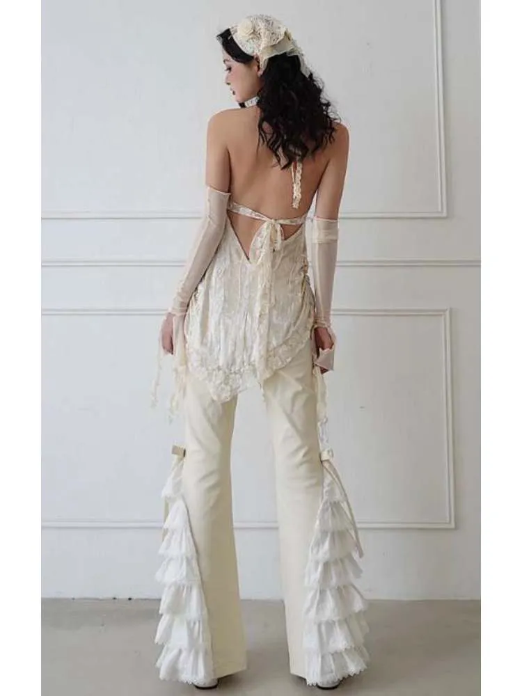 lace versatile casual pants