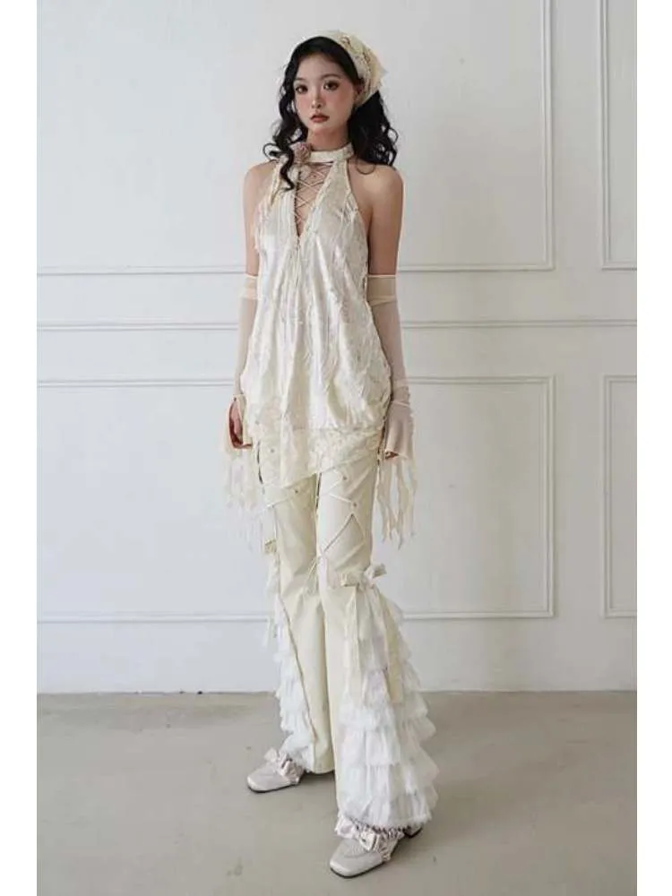 lace versatile casual pants