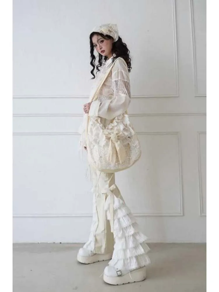 lace versatile casual pants
