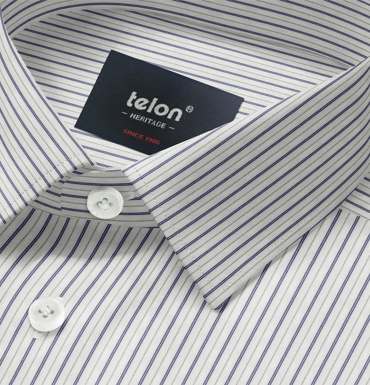 Luxury Pure Cotton - Long Sleeve - Midnight Stripe