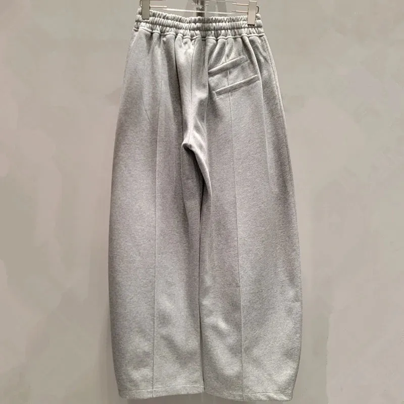 LVSANW DEAT 2025 Autumn New Fashion Niche Multiple Pockets Casual Pants For Women Versatile Loose Drawstring Wide Leg Pant 11A01363