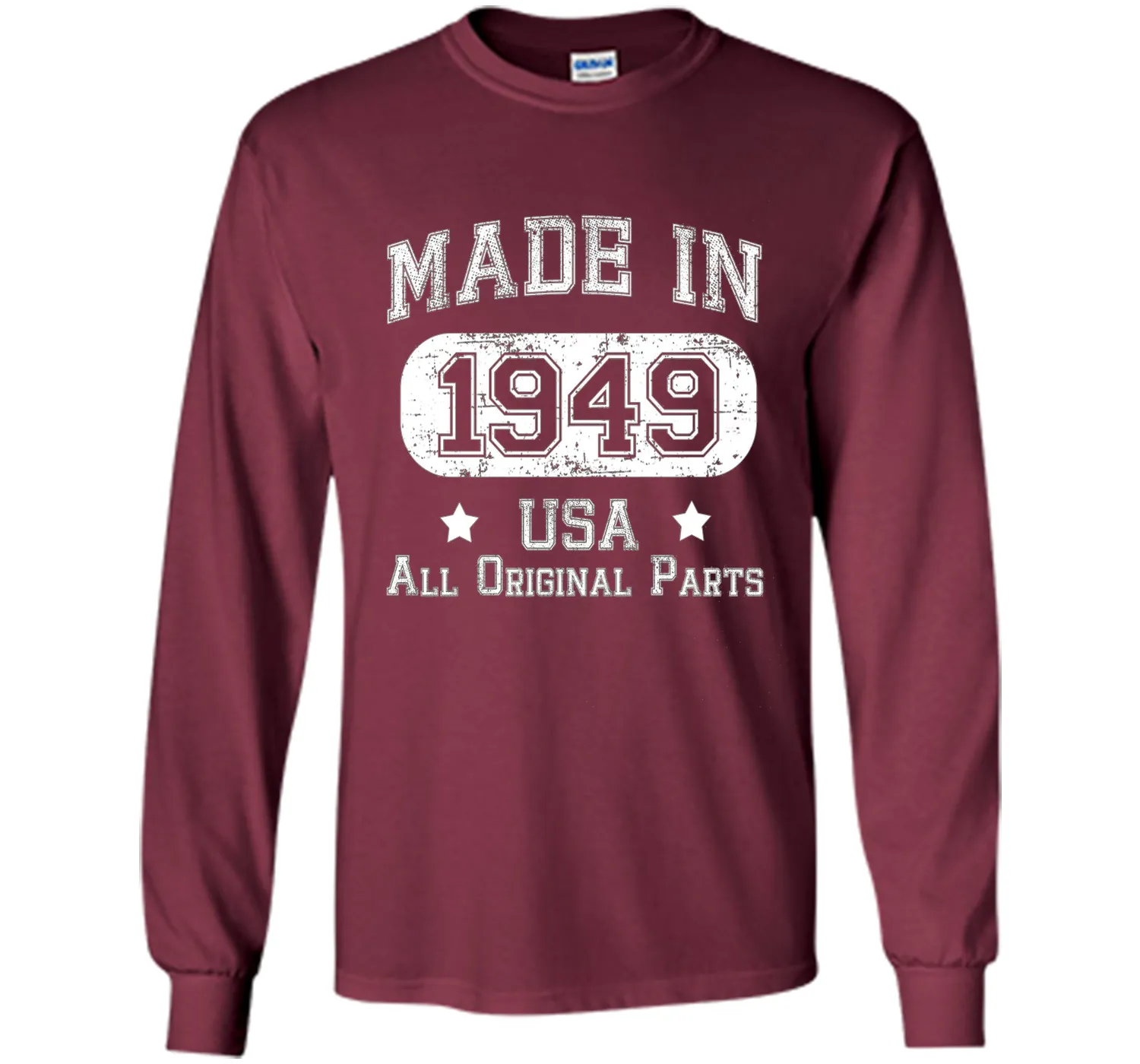 Made In 1949 - USA All Original Parts - Birthday T Shirt