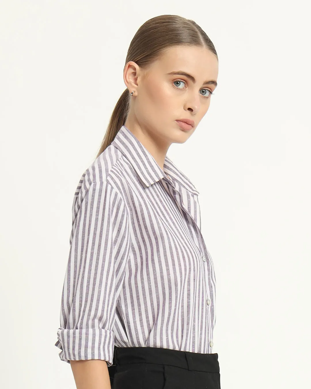 Mauve Mirage Stripe Formal Shirt
