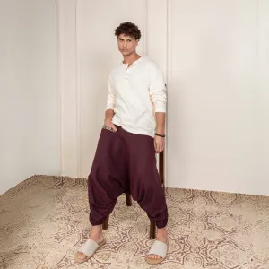 Men's Aladdin Harem Pants | Maroon