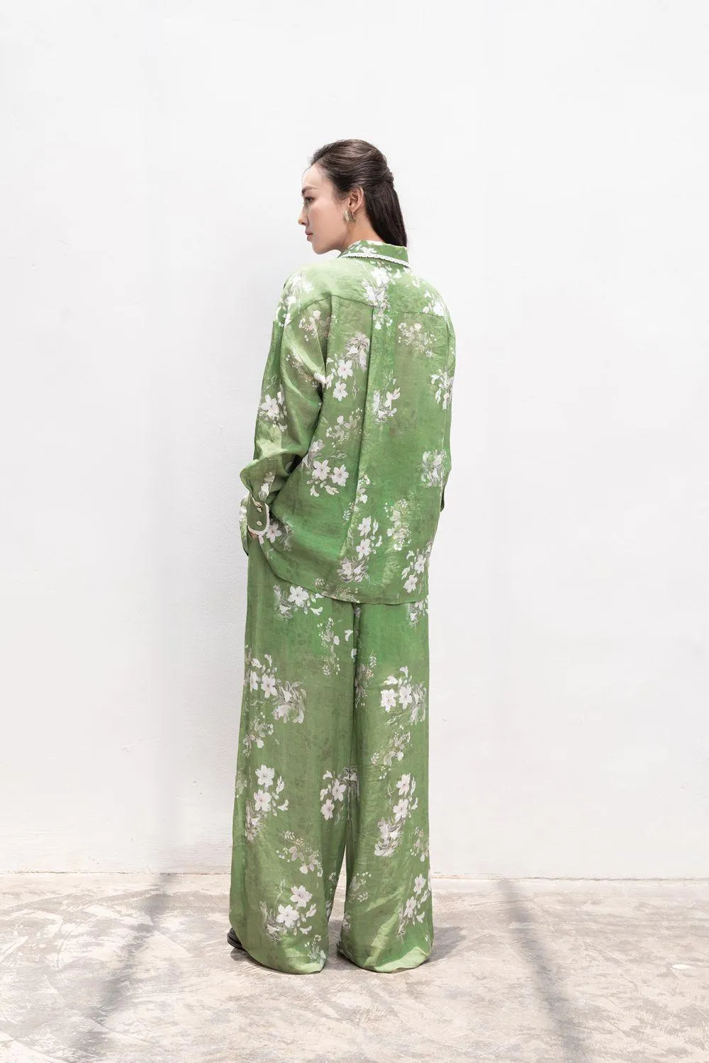 Miriam Straight Collared Neck Linen Shirt