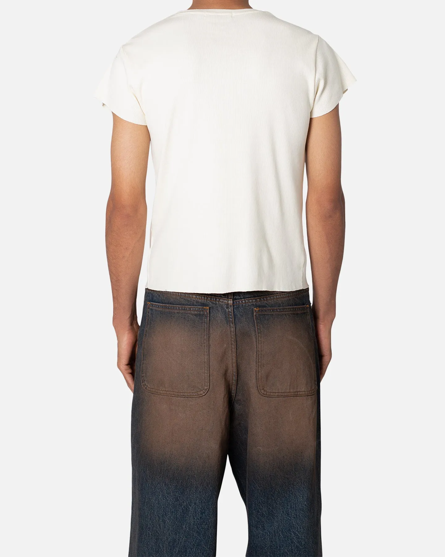 MNML Fitted Rib T-Shirt White