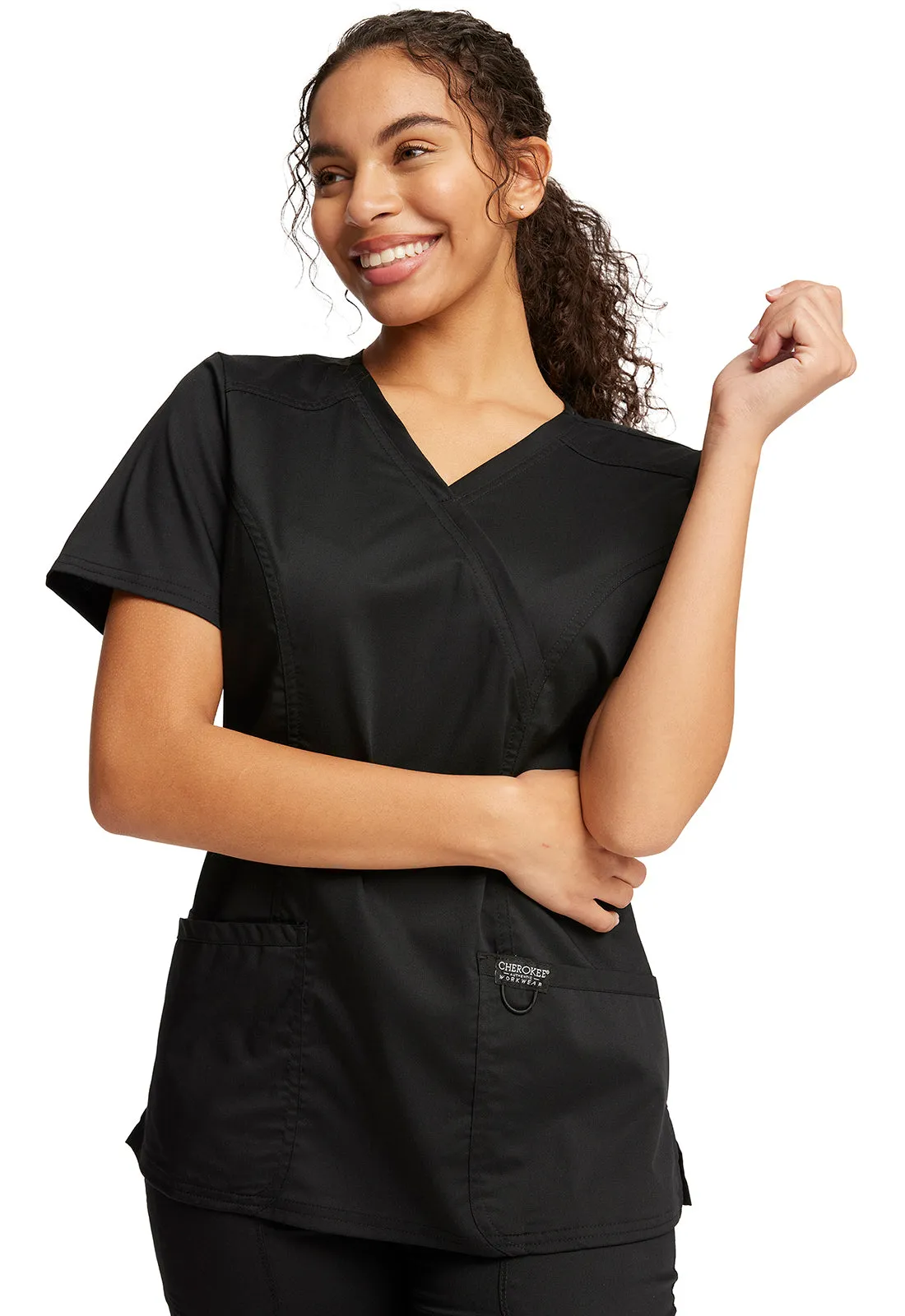 Mock Wrap Top Tops  WW610