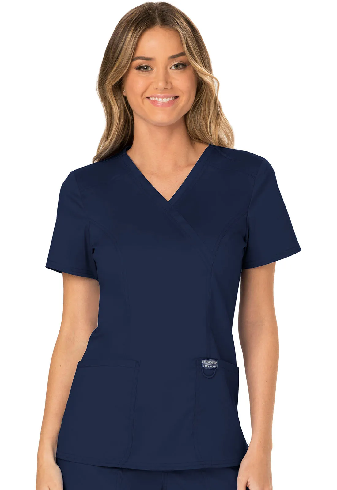 Mock Wrap Top Tops  WW610