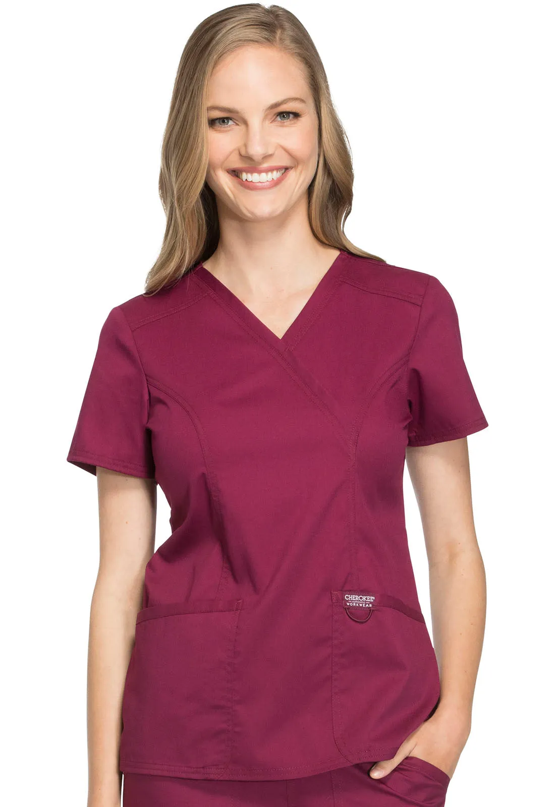 Mock Wrap Top Tops  WW610