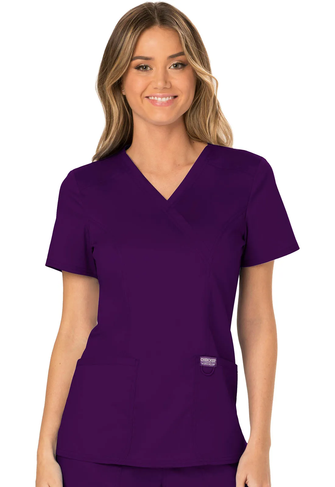 Mock Wrap Top Tops  WW610