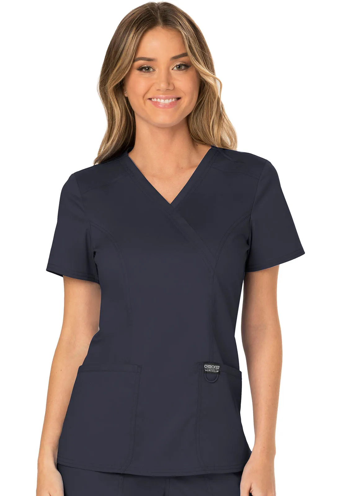 Mock Wrap Top Tops  WW610