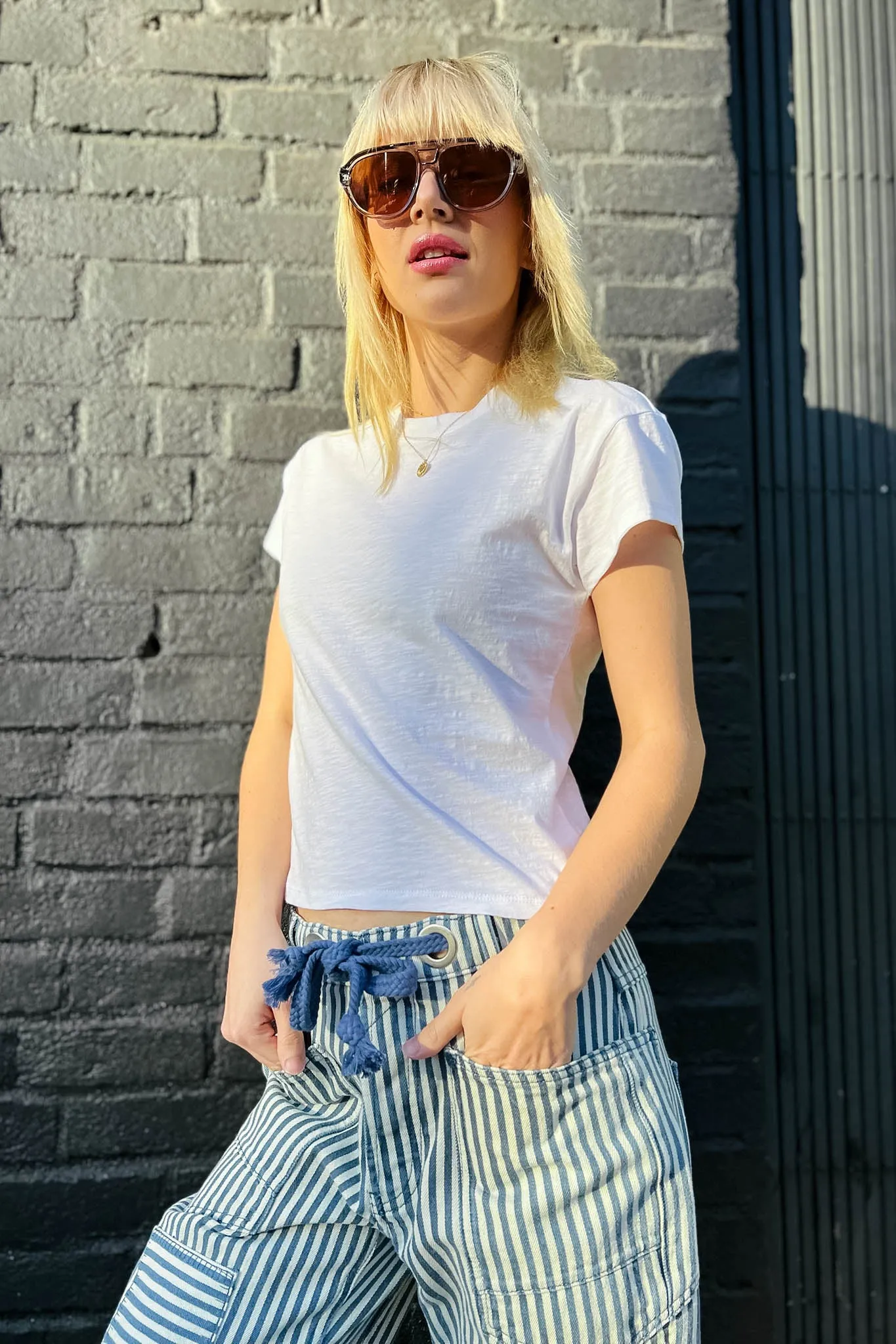 Modern Slub Tee - White