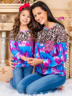 Mommy and Me Twinning In Tie Dye Top
