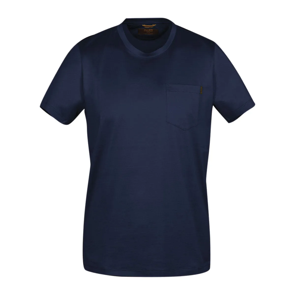 Moorer Navy ‘Bruzio’ Crew Neck Pure Cotton T-shirt