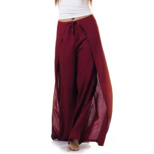 Mystic Maroon Thai Wrap Pants