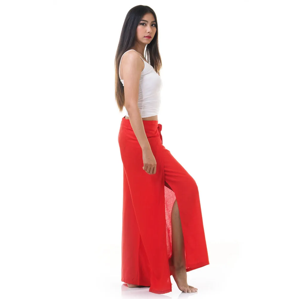 Mystic Maroon Thai Wrap Pants