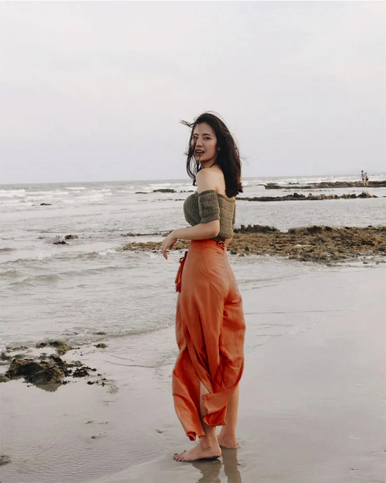 Mystic Maroon Thai Wrap Pants