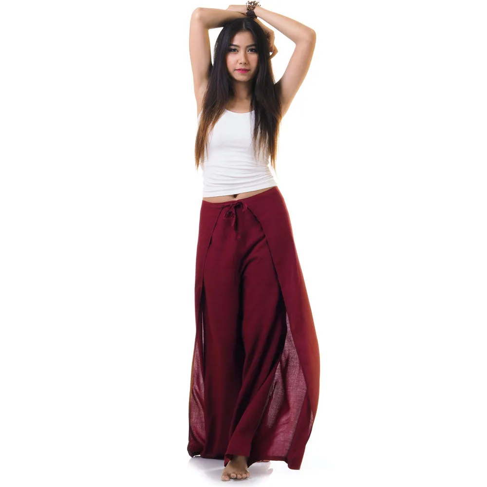 Mystic Maroon Thai Wrap Pants