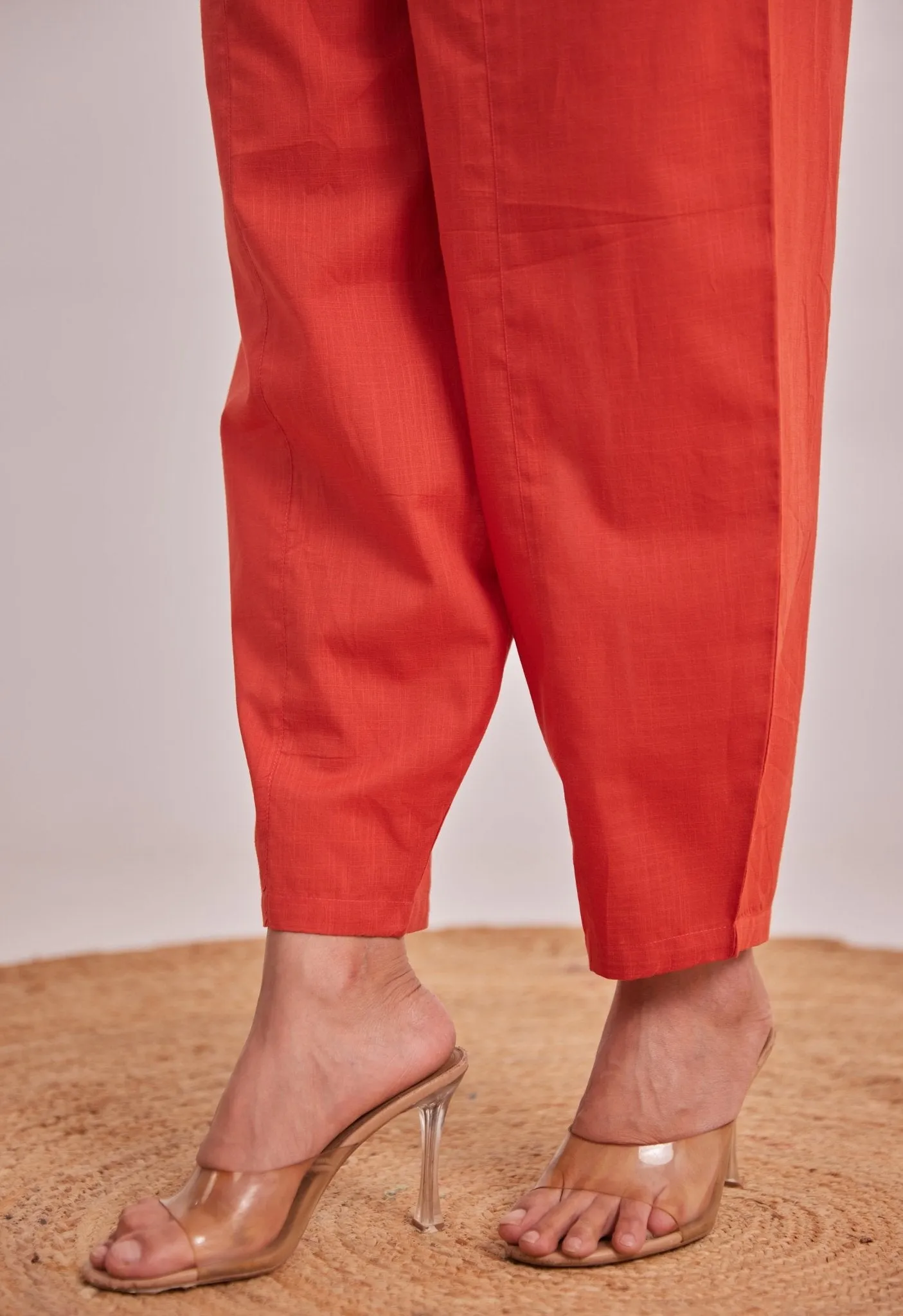 ORANGE EMBROIDERED CO-ORD SET LOOSE FIT