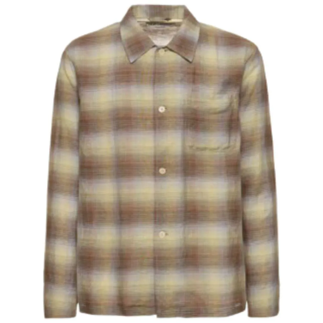 OUR LEGACY BOX CHECKERED SHIRT BROWN