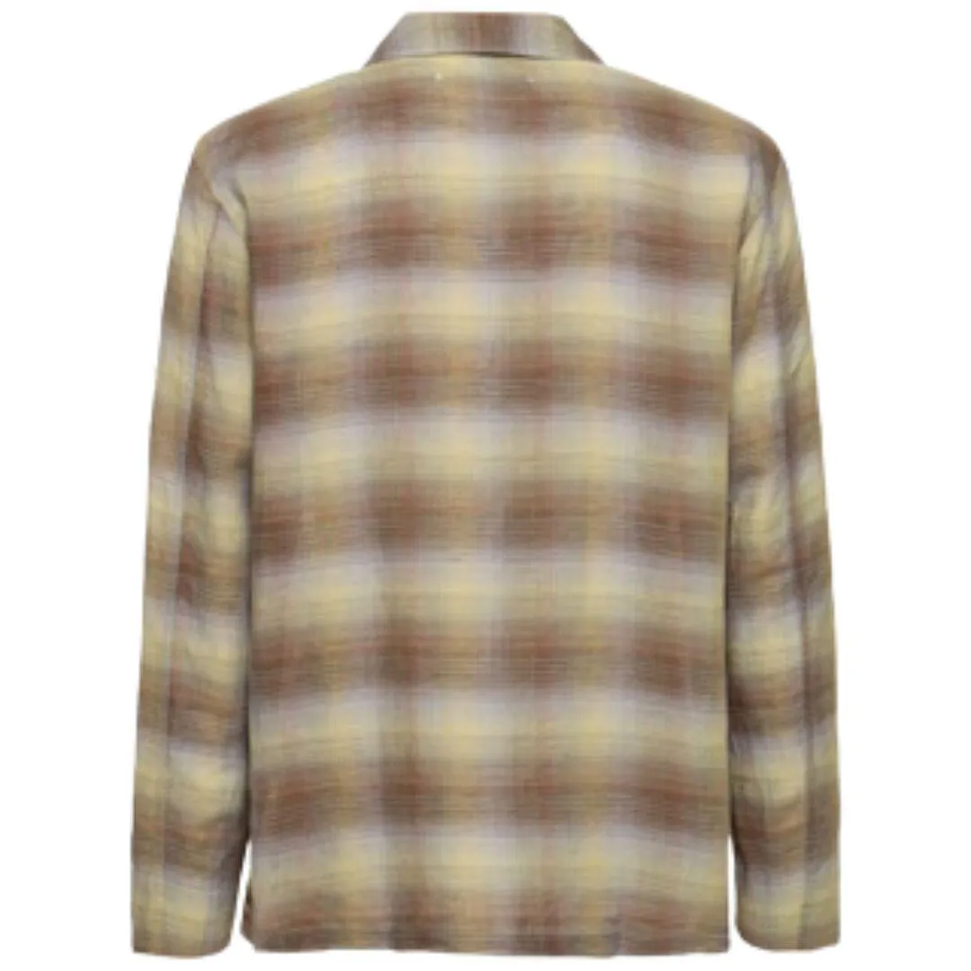 OUR LEGACY BOX CHECKERED SHIRT BROWN