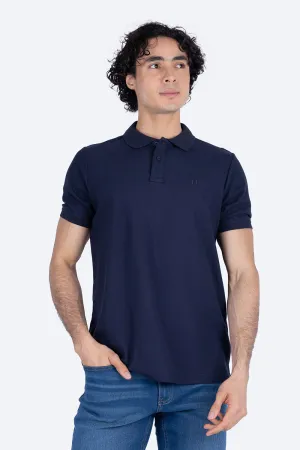Polo piqu azul marino