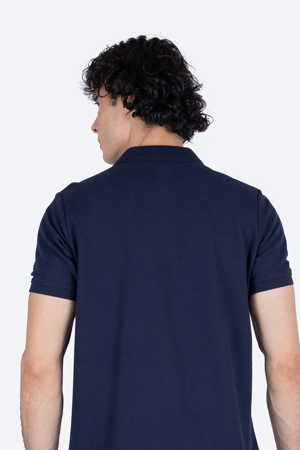 Polo piqu azul marino